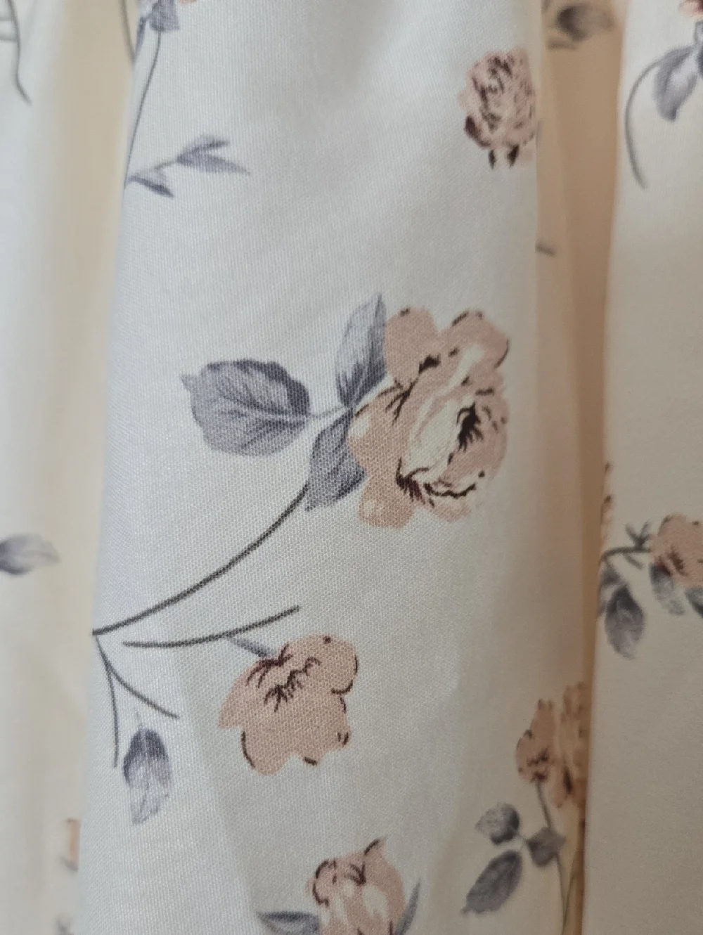 Cream Floral Tiered Maxi Skirt - Picture 8 of 9